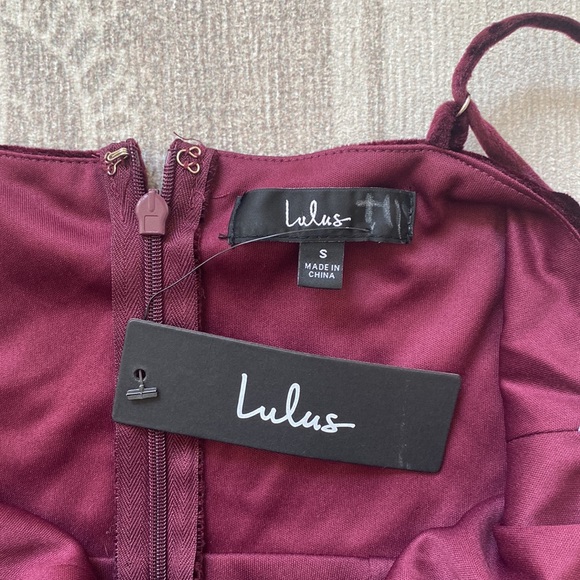 Lulu's Burgundy Velvet Maxi Dress - Picture 7 of 11